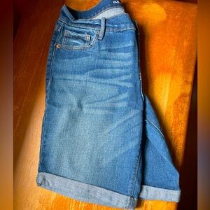 Old Navy Denim Cuffed Bermuda Shorts